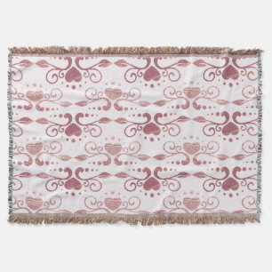 Art deco, vintage elegant wallpaper. throw blanket