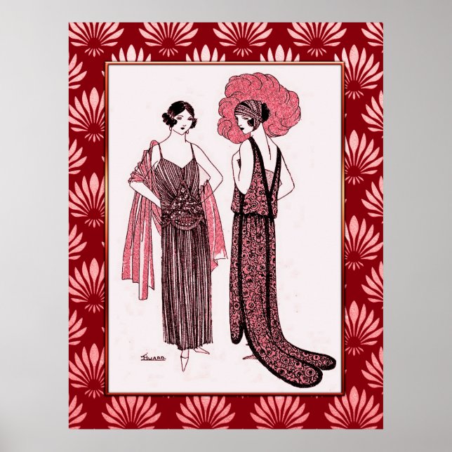 Art Deco Vintage Fashion Poster (Front)