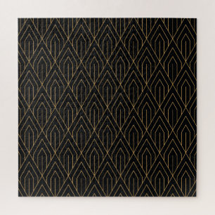 Art Deco: vintage geometric wallpaper. Jigsaw Puzzle