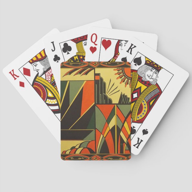 Art Deco vintage inspired playing cards (Back)