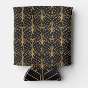 Art Deco, vintage minimalistic pattern. Can Cooler