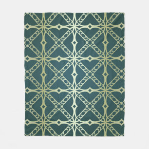 Art-deco vintage seamless geometric pattern. Vinta Fleece Blanket