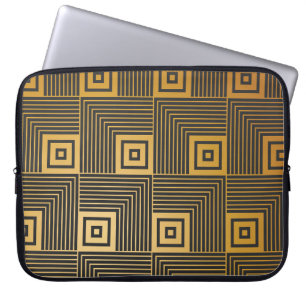 Art Deco Vintage Wallpaper Pattern Laptop Sleeve