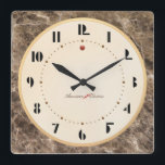 Art Deco Wall Clock<br><div class="desc">An understated but stylish look from the 1930's. What is that red dot at the top used for, anyway?</div>