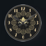 Art Deco Wallclock<br><div class="desc">Tell time by this trendy Gatsby style,  art deco wallclock.</div>