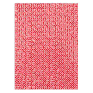 Art Deco Wallpaper Pattern, Dark Red and Pink Tablecloth