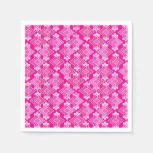 Art Deco Wallpaper Pattern, Fuchsia Pink Napkin