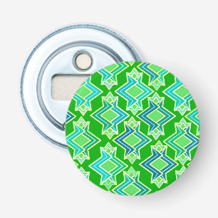Art Deco Wallpaper Pattern, Jade Green Bottle Opener