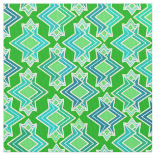 Art Deco Wallpaper Pattern, Jade Green Fabric