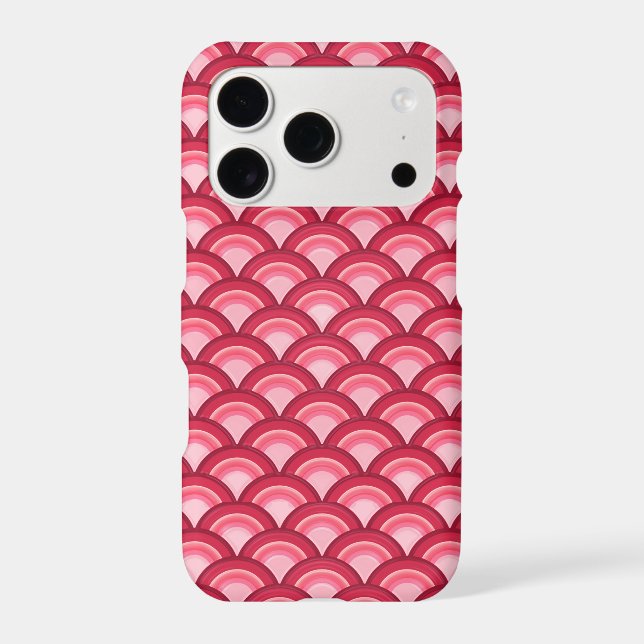 Art Deco wave pattern - red and fuchsia (Back)