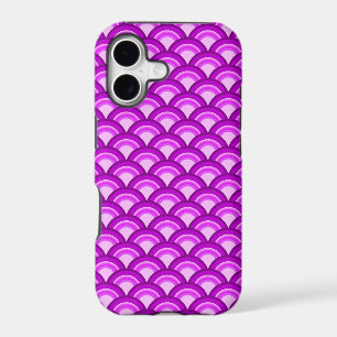 Art Deco wave pattern - violet and orchid