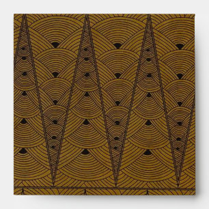 Art Deco Waves Envelope