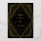 Art Deco Wedding Diamond Black and Gold