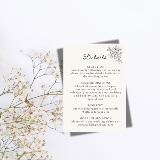 Art Deco Wedding Enclosure Card  (Creator Uploaded)