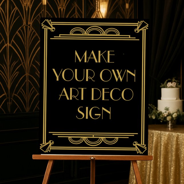 Art Deco Wedding or Party Sign make your own (Creator Uploaded)