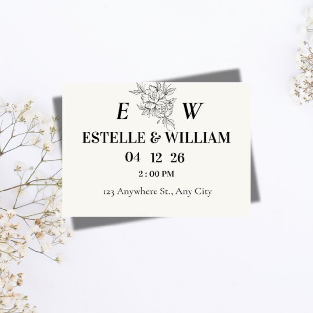 Art Deco Wedding Save the Date Card (Creator Uploaded)