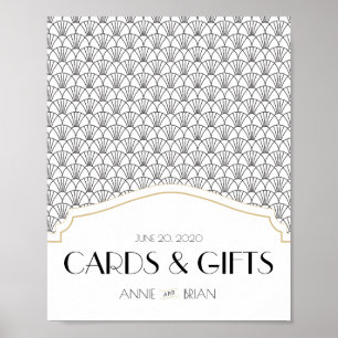 Art Deco Welcome Cards & Gifts Wedding Sign