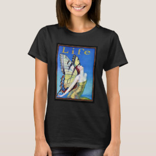 Art Deco Woman Butterfly T-Shirt