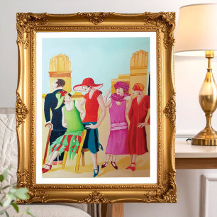 Art Deco Women Poster