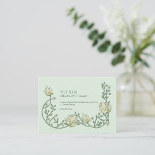 Art decor floral social media business card