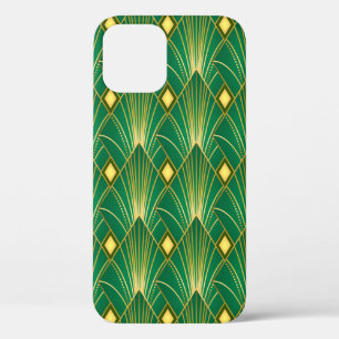 Art decor pattern. Vintage wallpaper. Japanese or  iPhone 12 Case