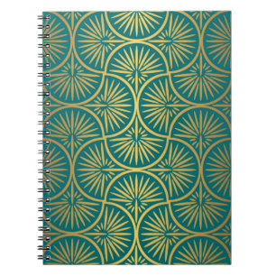 Art decor pattern. Vintage wallpaper. Japanese or  Notebook