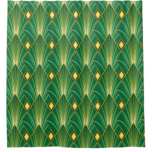 Art decor pattern. Vintage wallpaper. Japanese or Shower Curtain