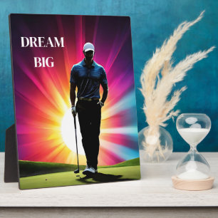 Art Decor Plaque-Golf Player Plaque