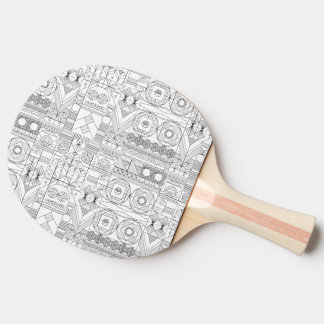 Art Decor Symmetry Lines Ping Pong Paddle