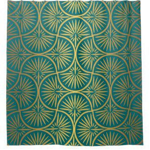 Art Decor Vintage Oriental Wallpaper Shower Curtain