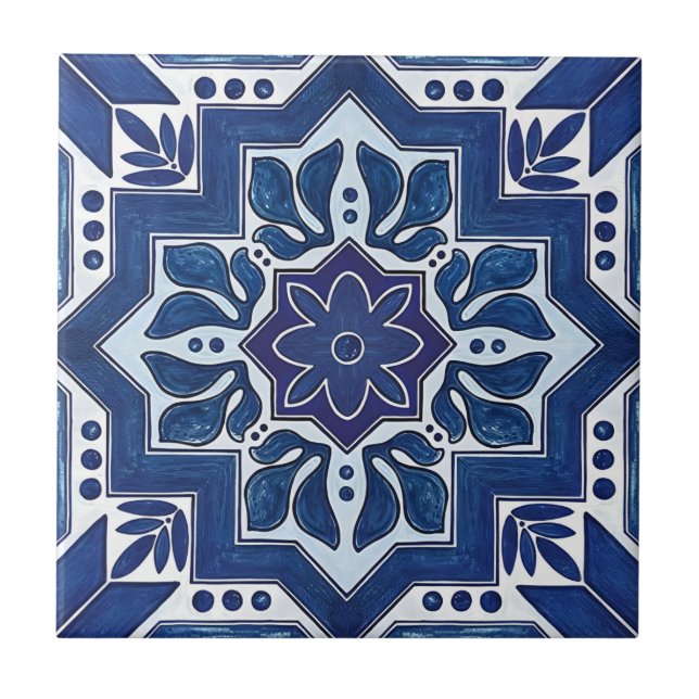 art delicate floral patternn tiles (Front)