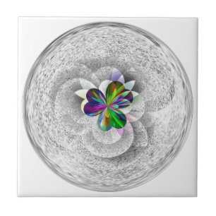 Art Design 3 leaf heart Ceramic Tile