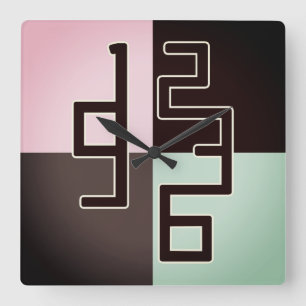 Art design modern watch square wall clock