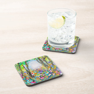 Art design natural coaster set of 6