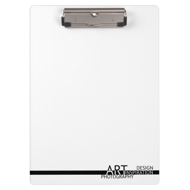 Art. Design. Photography. Inspiration. Clipboard (Front)