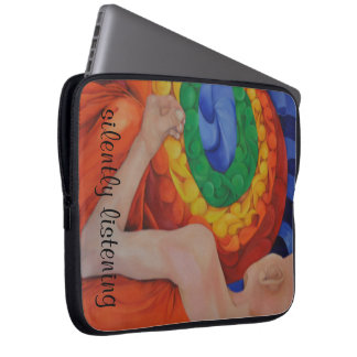 Art designer laptop sleeve conversation