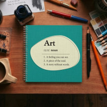 Art Dictionary Style Notebook & Sketchbook