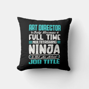 Art Director Job Title Profession Funny Creative Cushion