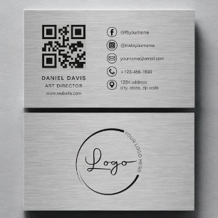 Art Director Metal QR Code Business Card