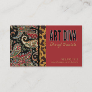 Art Diva Graphic Designer Business Card