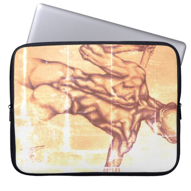 Art drawing laptop sleeve old masters (Front)
