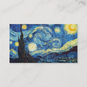 Art Education For Kids & Adults: The Starry Night Calling Card