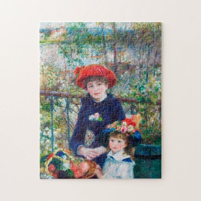 Art Enthusiasts Gift  Two Sisters Renoir Painting Jigsaw Puzzle (Vertical)