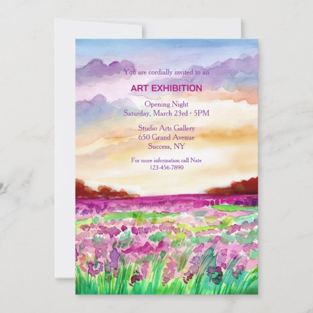 Art Exhibition Invitation (Front)