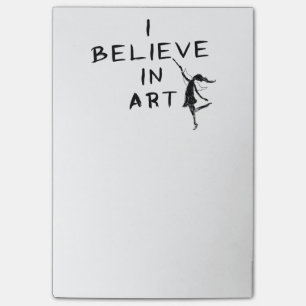 Art Fairy: I Believe In Art Post-it Notes