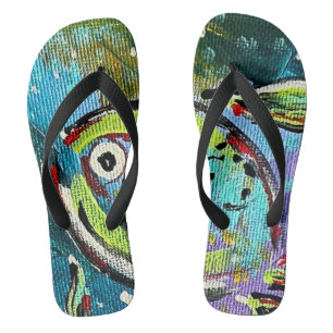 Art Flip Flops