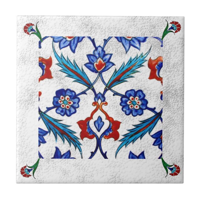 Art- Floral Ceramic Tile (Front)