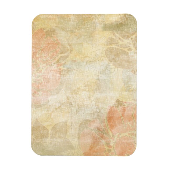 art floral grunge background pattern magnet (Vertical)