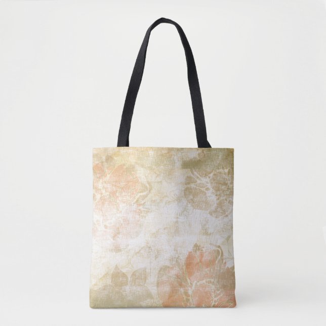 art floral grunge background pattern tote bag (Front)