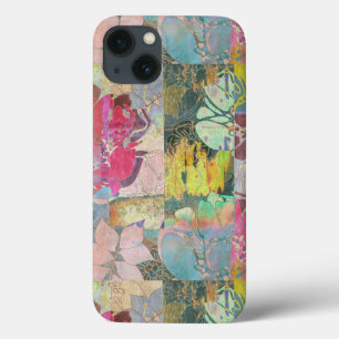 Art floral grunge pattern iPhone 13 case